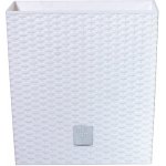 Prosperplast Květináč ratanový Rato low DRTS200L 6,8L bílý – Hledejceny.cz