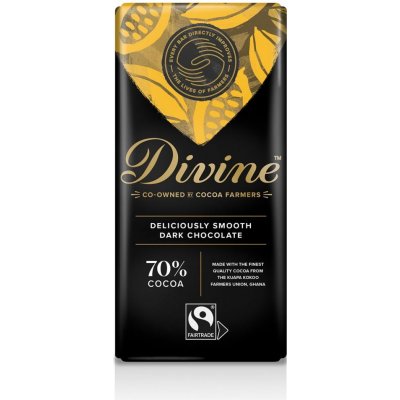 Divine Chocolate Hořká čokoláda, 70 % 90 g – Hledejceny.cz