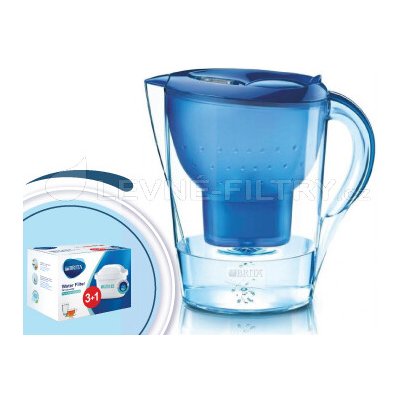Brita Marella XL memo modrá 3,5l + 4 filtry Maxtra PRO – Zboží Mobilmania