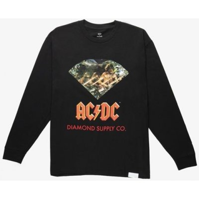 Diamond triko AC/DC Diamond Long Sleeve Black BLK – Zboží Mobilmania