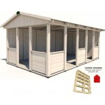 HEROLD A3355 A Plus s boční stěnou a podlahou 16,6 m2 (plná boční stěna) – Hledejceny.cz