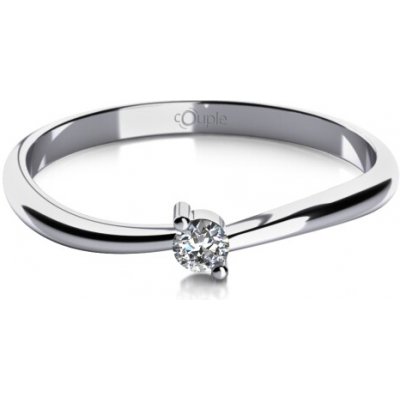 Couple Zásnubní prsten Lora bílé zlato s laboratorním diamantem 585 68 1 0653.1B00.0.50.LEVS.000 – Hledejceny.cz