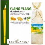 Hoxi Tělové svíce s Ylang Ylang v plátěném pytlíku 10 ks – Zboží Dáma
