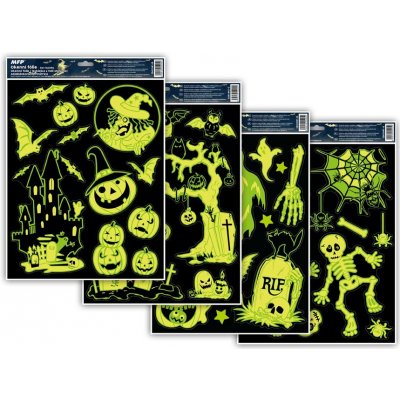 941495 Samolepky dekorační svítící na zeď Helloween 30x42cm – Hledejceny.cz