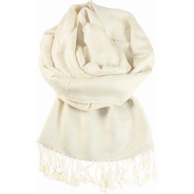 Verona Lux kašmírová šála H85J_16 smetanová – Zboží Dáma