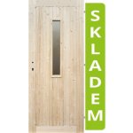 Erkado Palubkové dveře 1S prosklené Smrk 80 x 197 cm – Hledejceny.cz