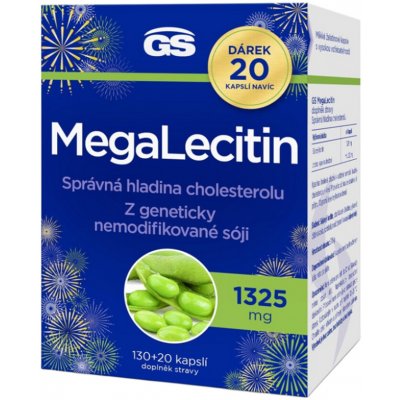 GS Megalecitin 130+20 kapslí NAVÍC dárkové balení 2025 – Hledejceny.cz