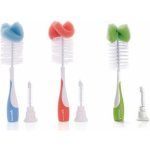 Munchkin kartáč na láhve a dudlíky červeno růžový – Sleviste.cz