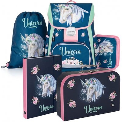 Karton P+P Školní aktovka Oxybag PREMIUM Unicorn I 5dílný set – Zbozi.Blesk.cz