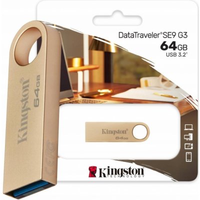 Kingston DataTraveler SE9 (Gen 3) 64GB DTSE9G3/64GB – Zboží Živě