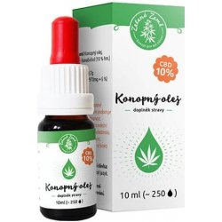 CBD Konopný olej 10% 30 ml BIO Zelená Země