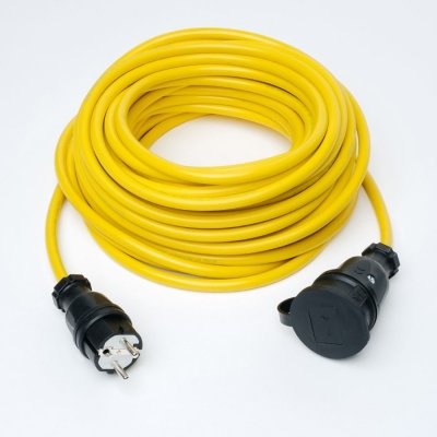 prodlužovací kabel gumový – spojka, 10m, 3× 1,5mm2 - www.elektraskokan.cz