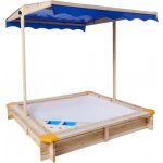 KidLand Pískoviště se stříškou a zmrzlinárnou 118x118x118 cm modrá – Sleviste.cz
