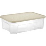 Tontarelli Box Arianna 29,5 l s vekom, transparent / svetlo hnedá 8034181AK6 – Hledejceny.cz