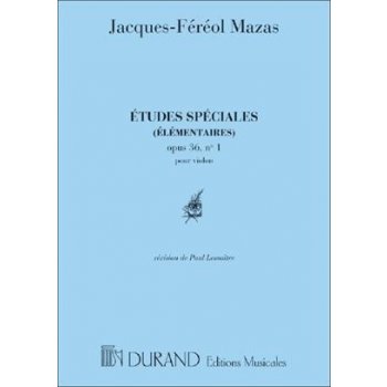 Etudes Speciales, No. 1, Op. 36 Mazas noty pro housle