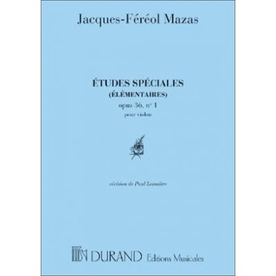 Etudes Speciales, No. 1, Op. 36 Mazas noty pro housle