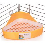 Tommi WC pro fretky s roštem Rohové 18 x 18 x 10 cm – Zboží Mobilmania
