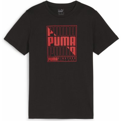 Puma Graphics Wording tee B 68029801 černá – Zboží Dáma