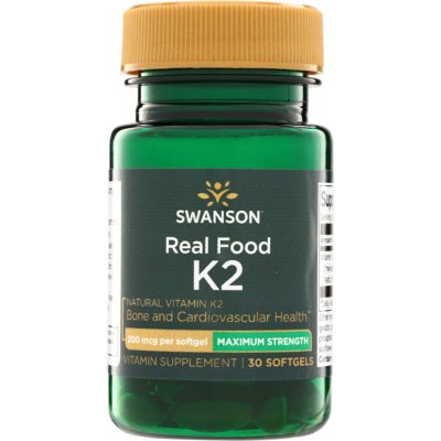 Swanson Vitamín K2 MK7 200 mcg 30 kapslí – Hledejceny.cz