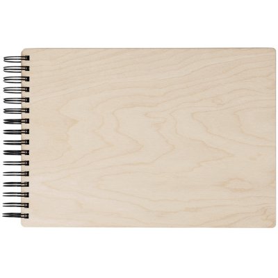 Kroužkové fotoalbum A4 čisté Počet a barva papírů: Černé - 30 listů, Dřevo: Bříza – Sleviste.cz