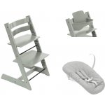 Stokke Tripp Trapp a Baby set Glacier Green + Newborn set Grey – Hledejceny.cz