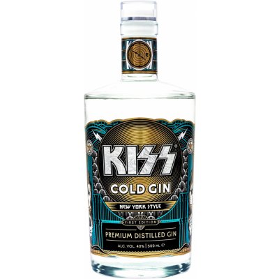 Kiss Cold Gin 40% 0,5 l (holá láhev) – Zboží Dáma