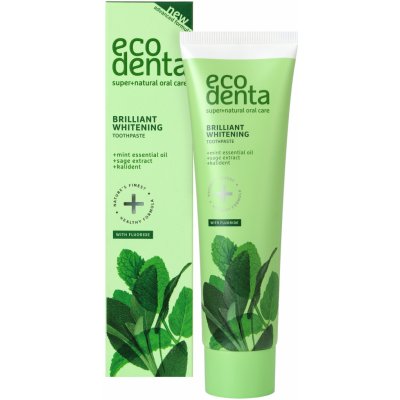 Ecodenta Bělicí s mátovým olejem šalvějí a Kalidentem 100 ml – Zboží Mobilmania