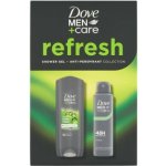 Dove Men+Care Extra Fresh sprchový gel na tělo a obličej 250 ml + antiperspirant ve spreji 150 ml kosmetická sada – Hledejceny.cz