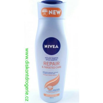 Nivea Repair & Targeted Care pečující šampon o suché namáhané vlasy všech typů 250 ml