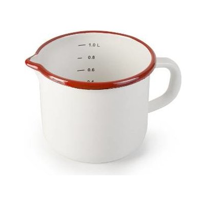 Smaltovaná odměrka bílo červená 1l - Ibili Ibili – Zboží Dáma