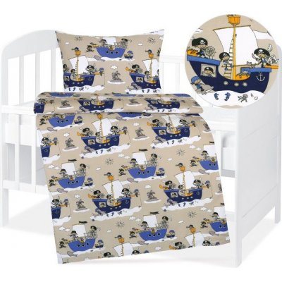 Bellatex Dětské povlečení bavlna Agáta Modrá 90 x 135 cm 45 x 60 cm – Zboží Dáma