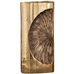 H. LAL INTERNATIONAL Dekorační zlatá váza s otiskem listu 18 x 9 x 37 cm – Hledejceny.cz