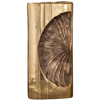 H. LAL INTERNATIONAL Dekorační zlatá váza s otiskem listu 18 x 9 x 37 cm – Hledejceny.cz