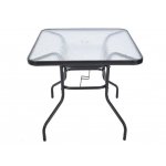 Rojaplast Stůl ZWMT 80 x 80 cm se skleněnou deskou – Hledejceny.cz