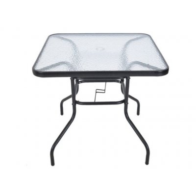 Rojaplast Stůl ZWMT 80 x 80 cm se skleněnou deskou – Hledejceny.cz