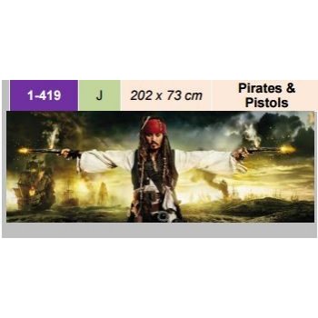 Komar 1-419 Papírová fototapeta Pirates and Pistols, rozměr 202 x 73 cm