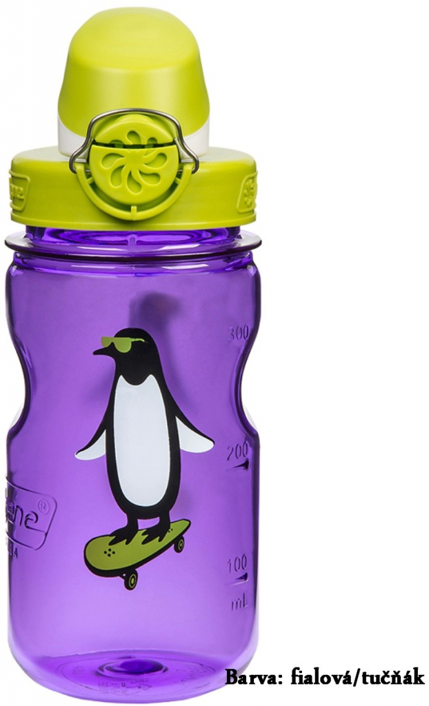 Nalgene OTF Kids bottle, purple hoot, 350 ml (12oz.)