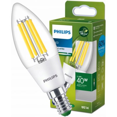 Philips LED žárovka VINTAGE B35 E14/2,3W/230V 4000K P5911 – Hledejceny.cz