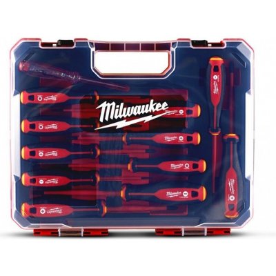 MILWAUKEE Izolované šroubováky elektrikářské VDE sada 12ks v kufru – Zboží Mobilmania
