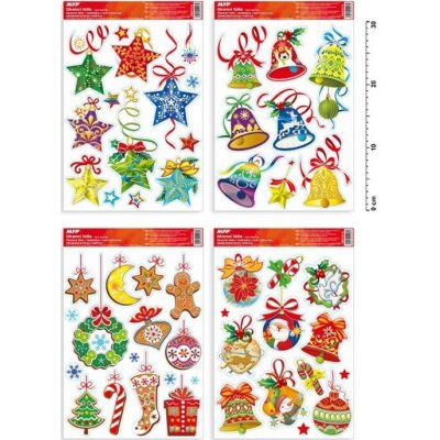 Okenní fólie MFP Paper vánoce glitr VA007 20x30cm – Hledejceny.cz