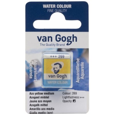 Van Gogh Akvarelová barva v půlpánvičce 269 Azo Yellow Medium