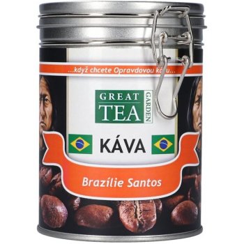 Latino Caffé Mletá káva Brazílie Santos v plechové dóze 200g