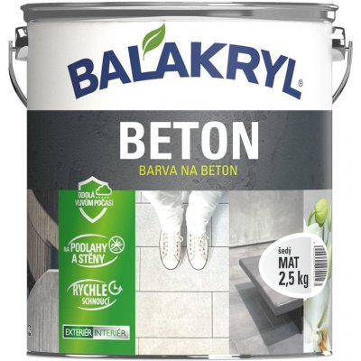 BALAKRYL BETON 2,5 kg Šedý – Zboží Mobilmania