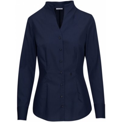 Seidensticker popelínová s dlouhým rukávem Chalice Blouse Slim LSL navy – Hledejceny.cz