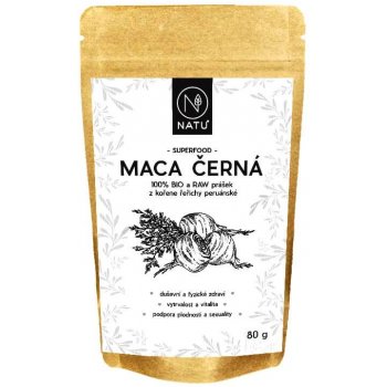 Natu Maca černá BIO prášek 80 g