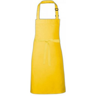 Link Kitchen Wear Nastavitelná zástěra na grilování bez potisku Žlutá X979 – Hledejceny.cz