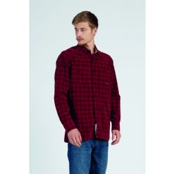 La Martina man shirt L/S checked corduroy červená