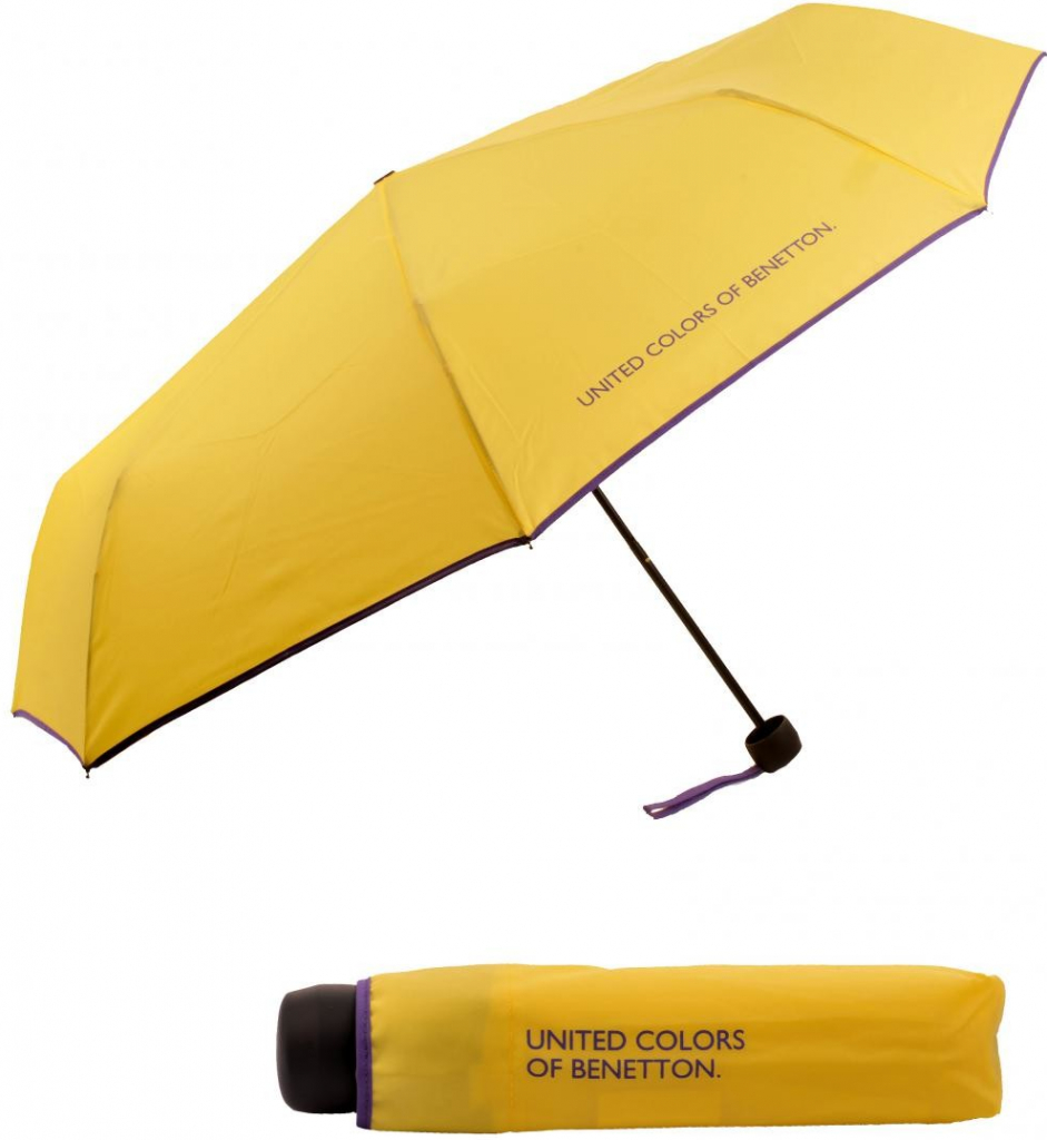 Benetton Super Mini skládací deštník žlutý od 389 Kč - Heureka.cz