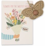 Blossombs Semínková bomba - Dárková dekorace "Pro nejlepší maminku" - Motýl (1 ks)