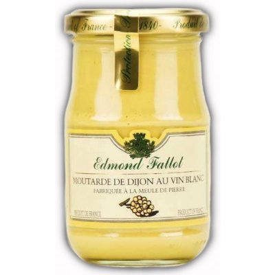 Edmond Fallot Dijonská hořčice na bílém víně, 210g - sklo – Zboží Dáma